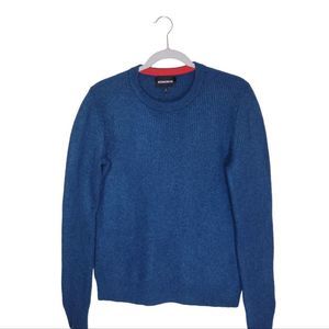 Bonobos Men's Long Sleeves Extrafine Merino Wool Teal Sweater Pullover Size S